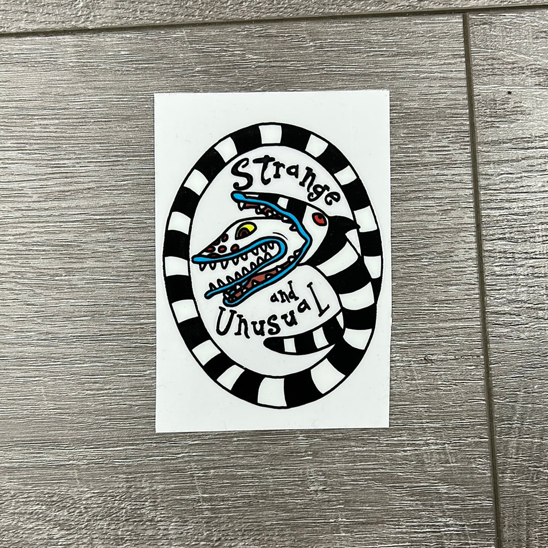 Strange and unusual sand worm