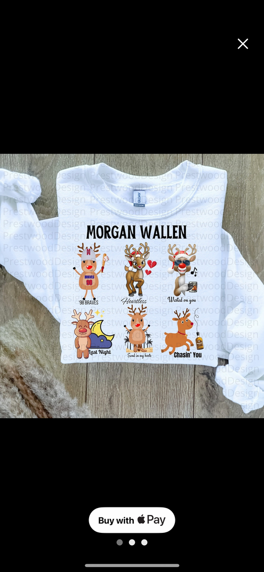 Morgan Wallen Reindeer Christmas